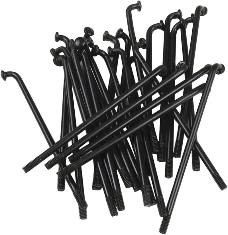 SENQI Bicycle Spokes Electric Bicycle E-Bike Tricycle Wheel 12G 2.5mm Steel 72mm-305mm with Copper Cap 28pcs Black - Image 5
